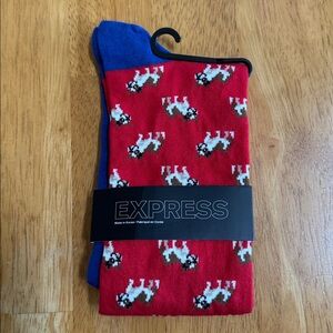 🎁NWT Express Socks Dogs Fun Socks Shoe Size 8-12